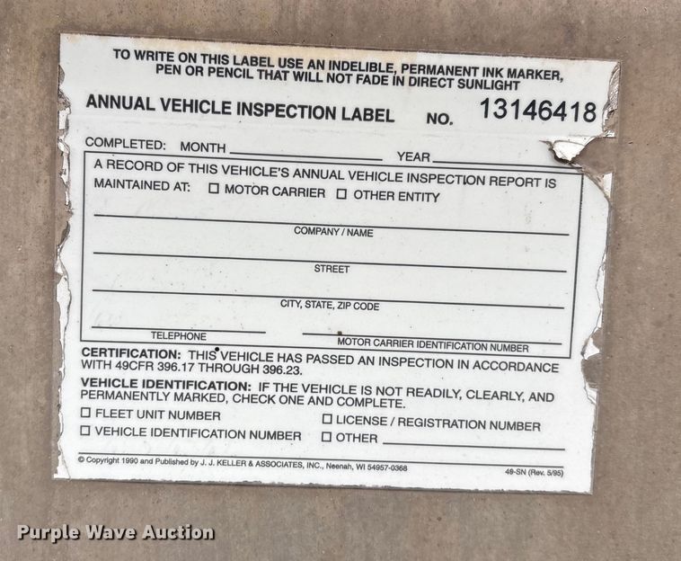 image for item EV2566 2005 Merritt livestock trailer