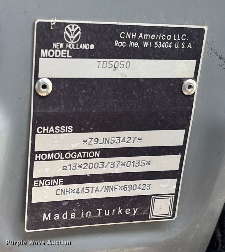 image for item EV3383 2011 New Holland TD5050 tractor