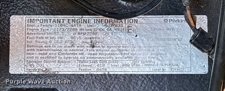 image for item EV3481 2007 Massey Ferguson 5460 MFWD tractor