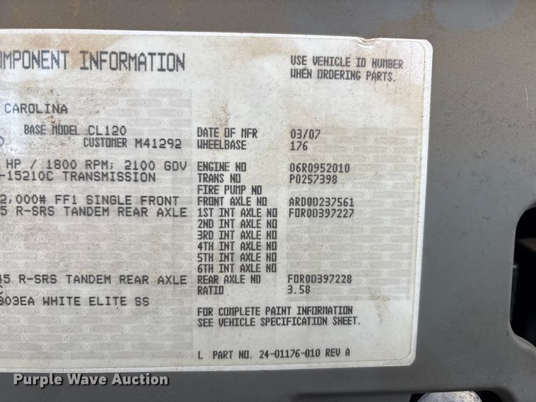 image for item EV4424 2007 Freightliner Columbia semi truck