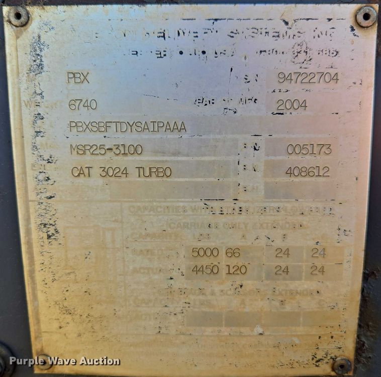 image for item EV4426 Princeton PBX forklift