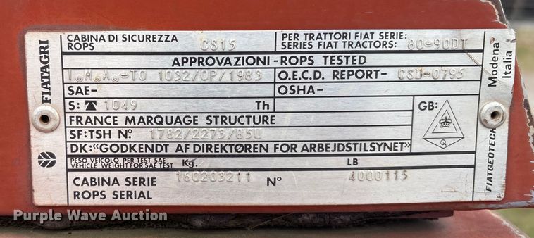 image for item FI0070 Hesston 80-90DT/12 MFWD tractor