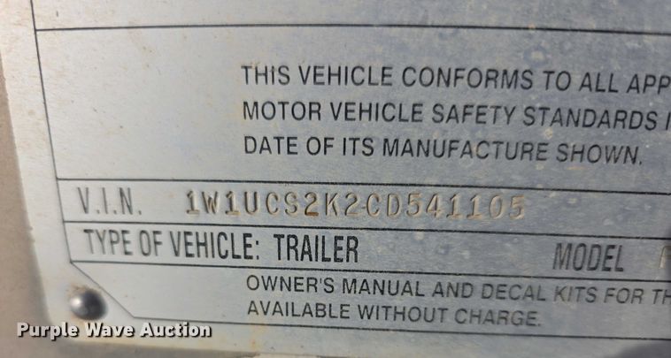 image for item FI0647 2012 Wilson PSDCL402 livestock trailer