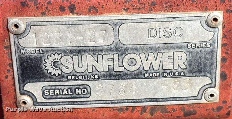 image for item NA9919 Sunflower 1231-27 double off-set disk