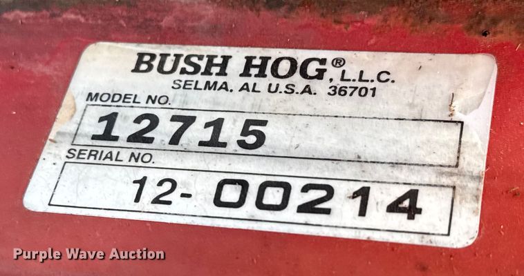 image for item NA9922 Bush Hog 12715 batwing rotary mower