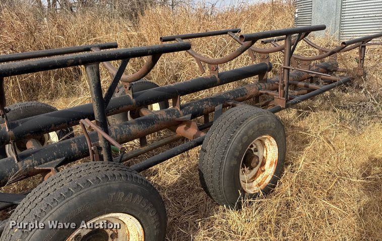 image for item NA9924 Shop built hay bale trailer