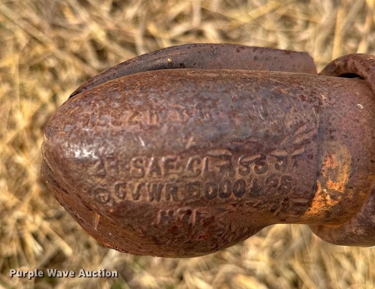 image for item NA9924 Shop built hay bale trailer