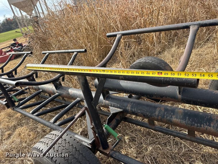 image for item NA9924 Shop built hay bale trailer