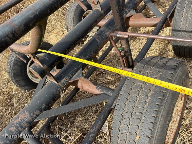 image for item NA9924 Shop built hay bale trailer