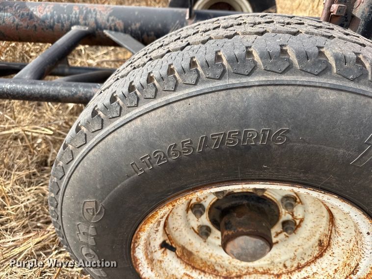 image for item NA9924 Shop built hay bale trailer