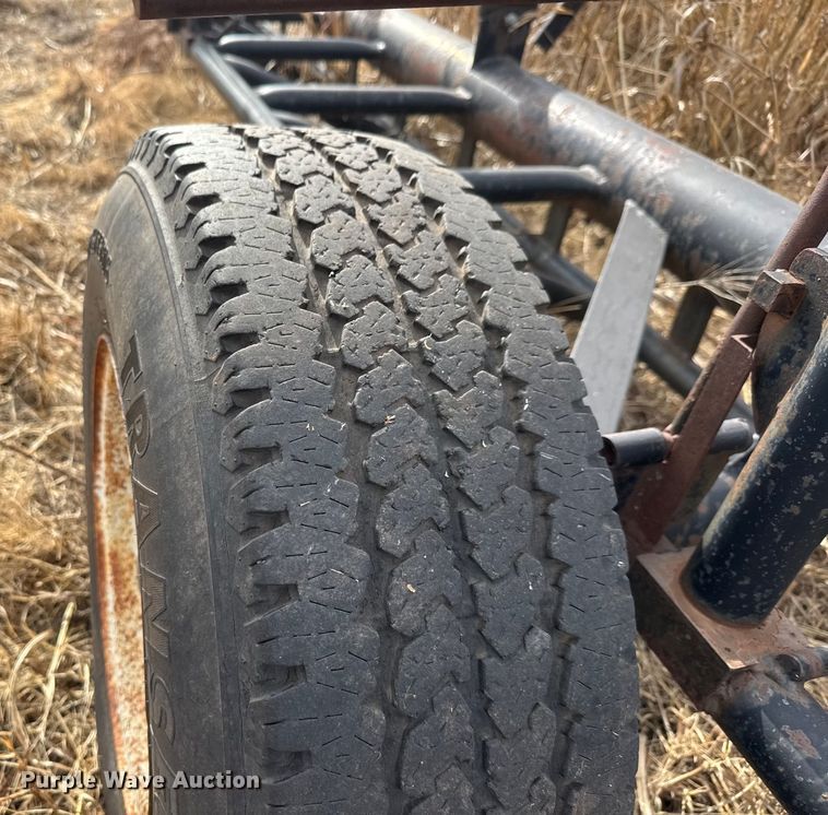 image for item NA9924 Shop built hay bale trailer
