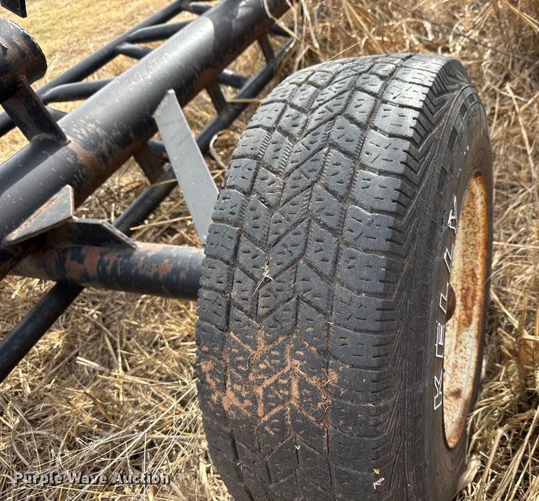 image for item NA9924 Shop built hay bale trailer