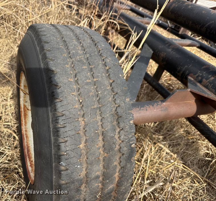 image for item NA9924 Shop built hay bale trailer