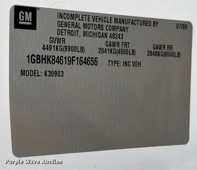 image for item NA9933 2009 Chevrolet Silverado 3500 HD dump bale bed pickup truck