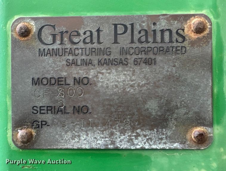 image for item NA9961 Great Plains CF500 sprayer