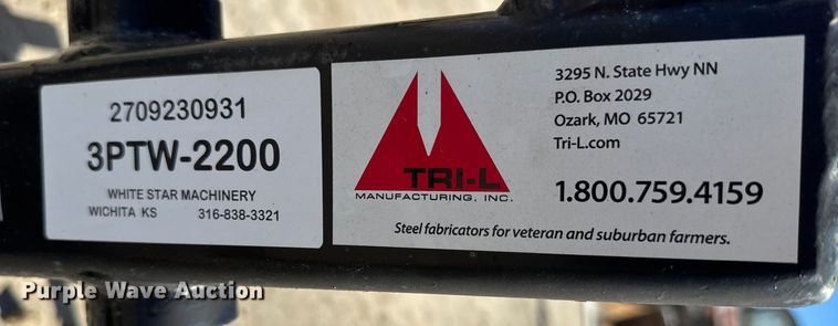 image for item NA9991 Tri-L 3PTW-2200 bale spear