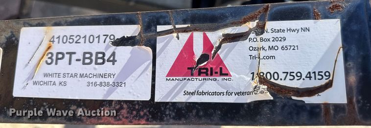 image for item NA9997 Tri-L 3PT-BB4 box blade