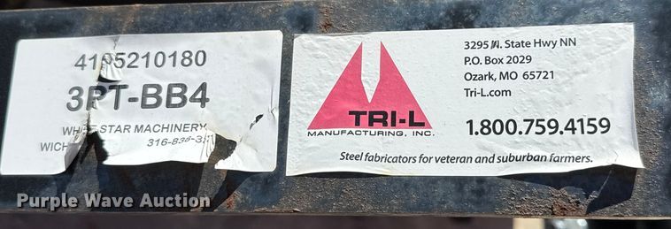 image for item NA9998 Tri-L 3PT-BB4 box blade