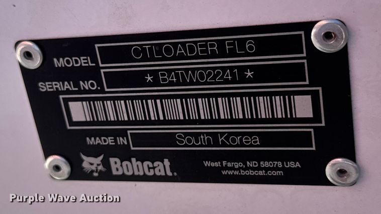image for item NA9999 2021 Bobcat CT1025 MFWD tractor