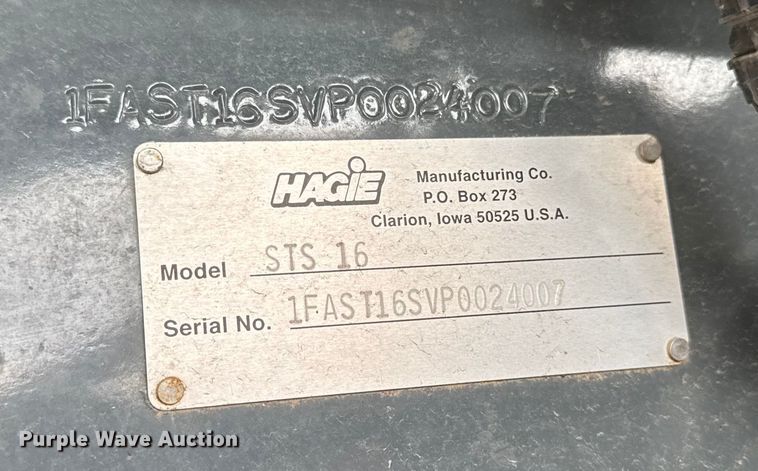 image for item YA1648 2024 Hagie STS16 sprayer