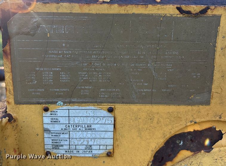 image for item DK0163 Caterpillar 53 winch