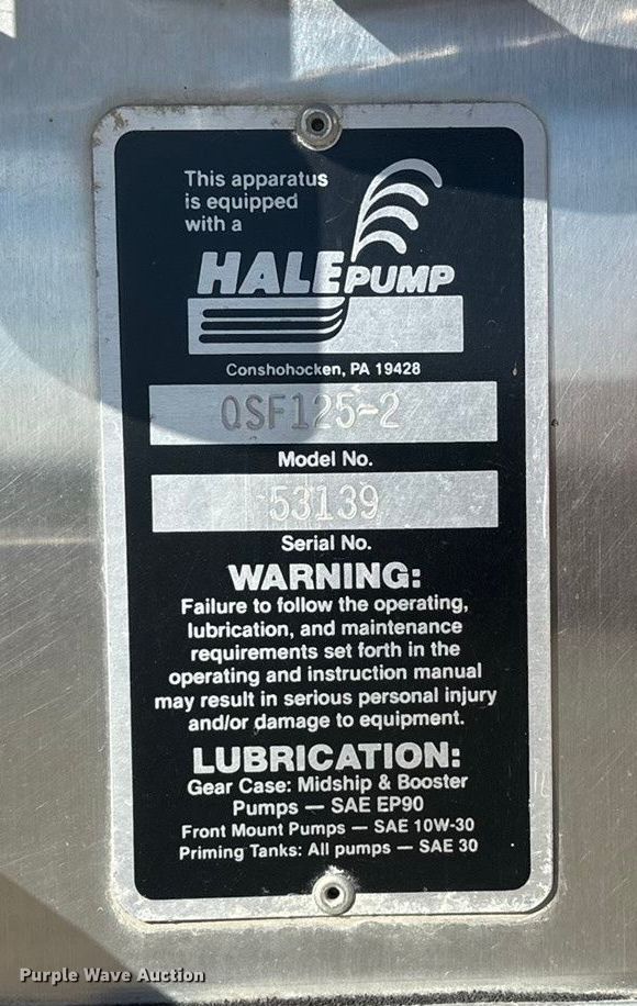 image for item DK0199 1986 Ford C8000 fire truck