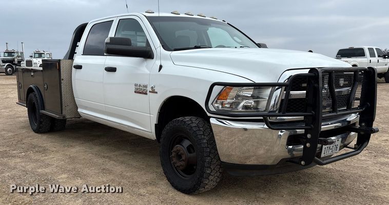 image for item DM1990 2017 RAM 3500HD Crew Cab flatbed pickup truck