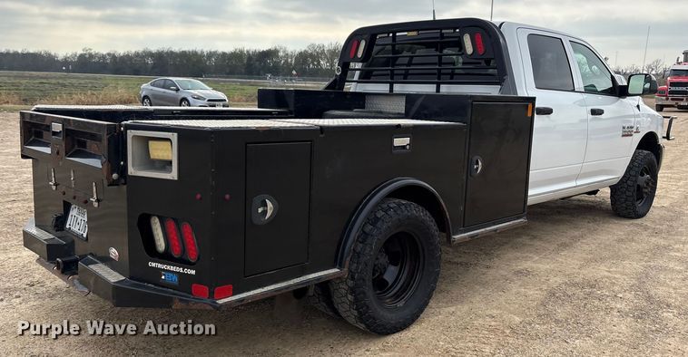 image for item DM1990 2017 RAM 3500HD Crew Cab flatbed pickup truck