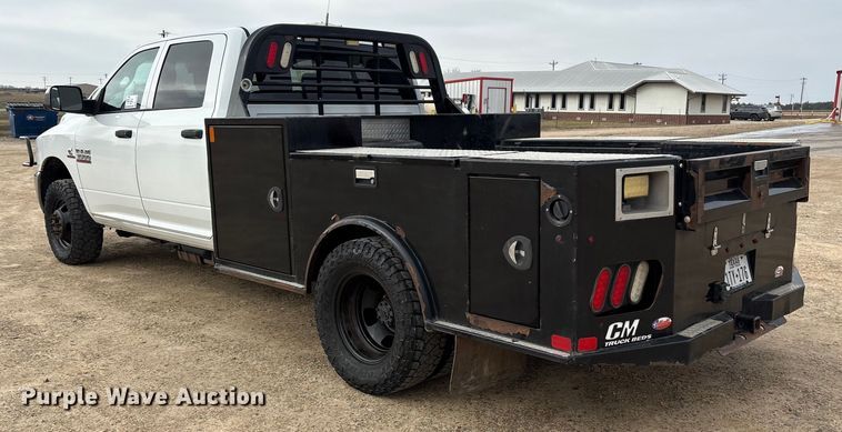 image for item DM1990 2017 RAM 3500HD Crew Cab flatbed pickup truck