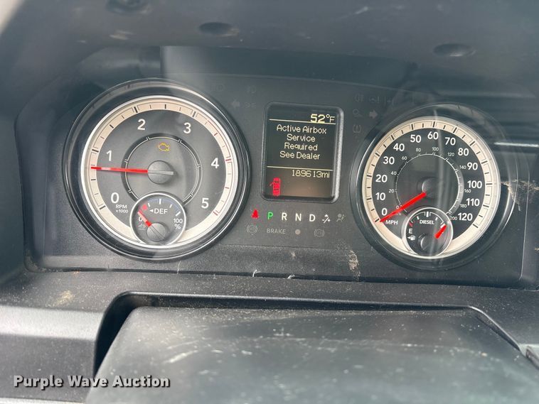 image for item DM1990 2017 RAM 3500HD Crew Cab flatbed pickup truck