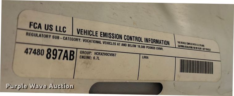 image for item DM1990 2017 RAM 3500HD Crew Cab flatbed pickup truck