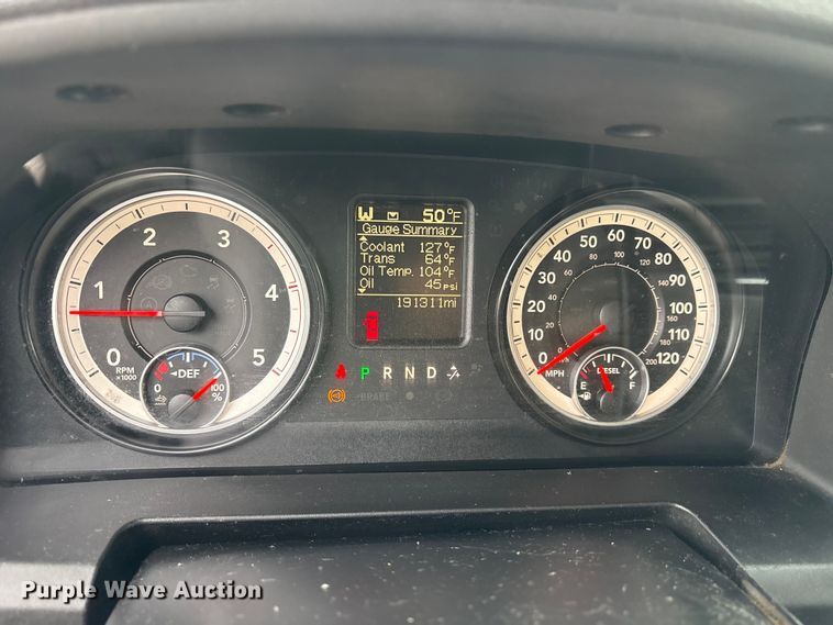 image for item DM1992 2016 RAM 3500HD Crew Cab flatbed pickup truck