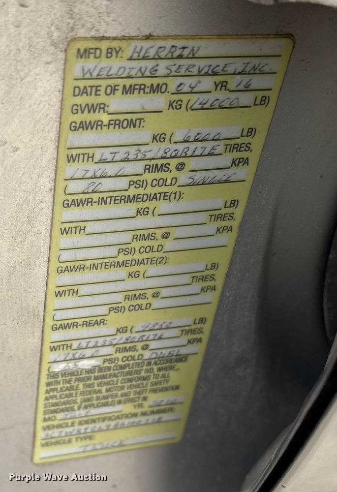 image for item DM1992 2016 RAM 3500HD Crew Cab flatbed pickup truck