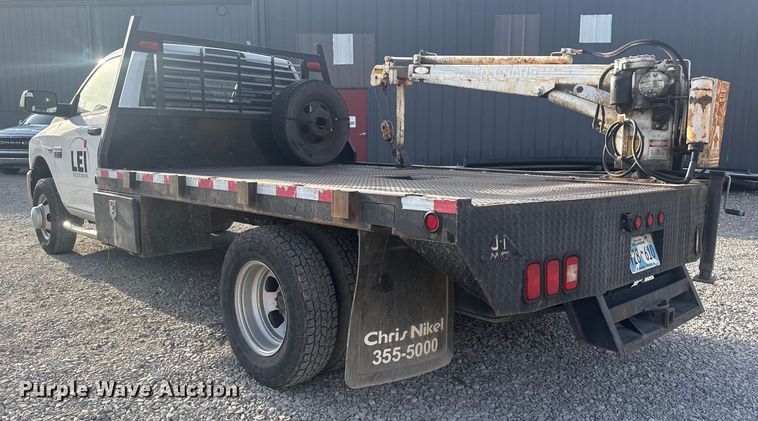 image for item DQ4147 2012 Dodge Ram 3500HD flatbed pickup truck