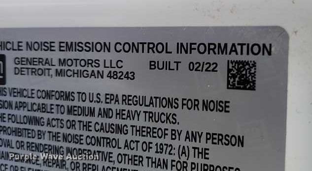 image for item DT0792 2022 GMC Sierra 3500HD Crew Cab flatbed pickup truck