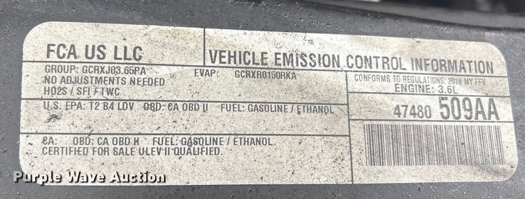 image for item DT2751 2016 Dodge Grand Caravan handicap accessible van