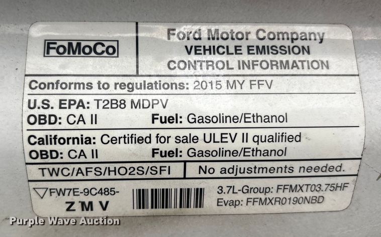 image for item DT2755 2015 Ford Transit delivery van