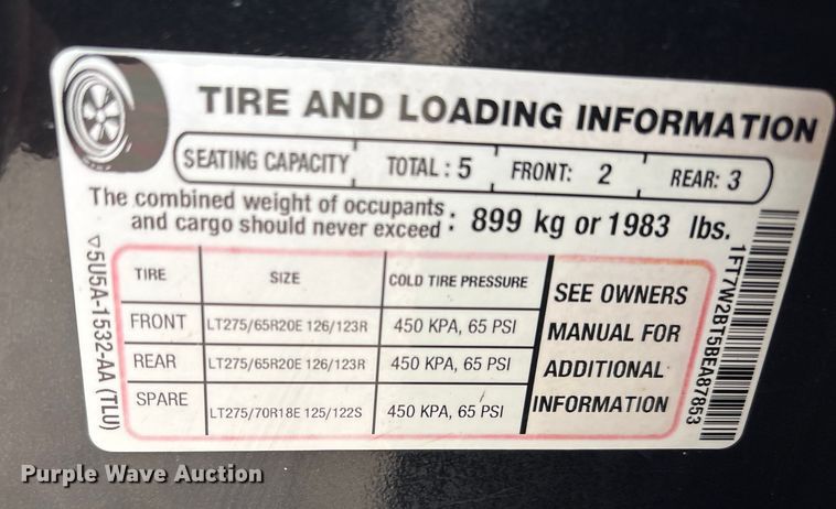 image for item DT4974 2011 Ford F250 Crew Cab pickup truck