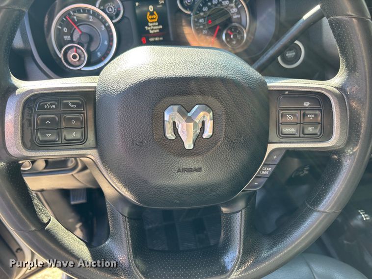 image for item DT4983 2022 RAM 3500HD Crew Cab flatbed pickup truck