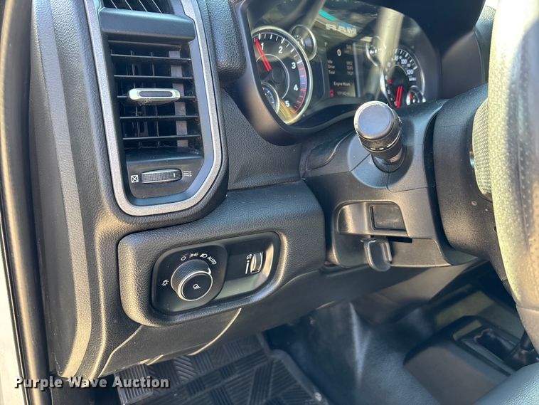 image for item DT4983 2022 RAM 3500HD Crew Cab flatbed pickup truck