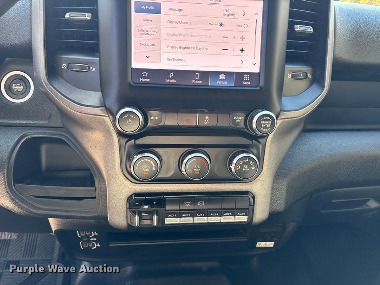 image for item DT4983 2022 RAM 3500HD Crew Cab flatbed pickup truck