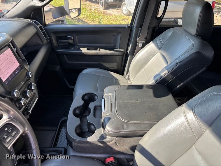 image for item DT4983 2022 RAM 3500HD Crew Cab flatbed pickup truck