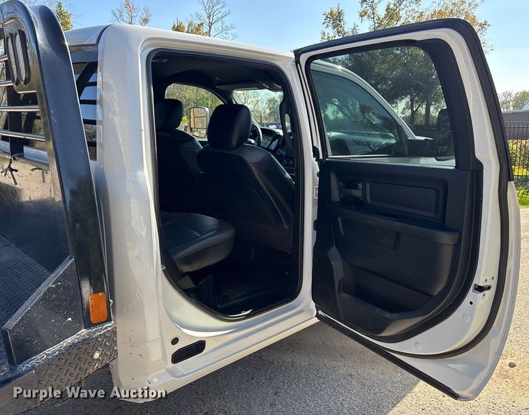 image for item DT4983 2022 RAM 3500HD Crew Cab flatbed pickup truck