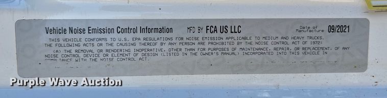 image for item DT4983 2022 RAM 3500HD Crew Cab flatbed pickup truck