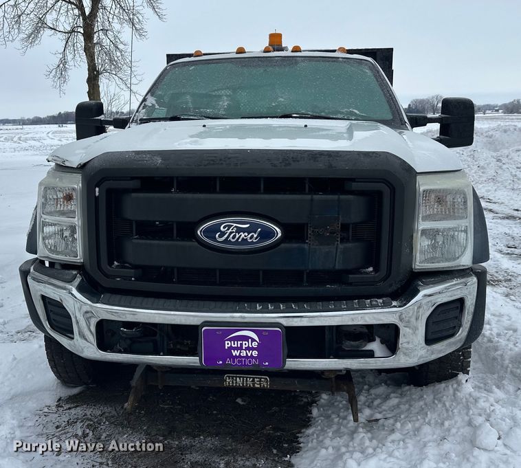 image for item DT6457 2012 Ford F450 Crew Cab flatbed truck