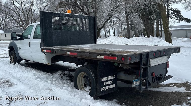 image for item DT6457 2012 Ford F450 Crew Cab flatbed truck