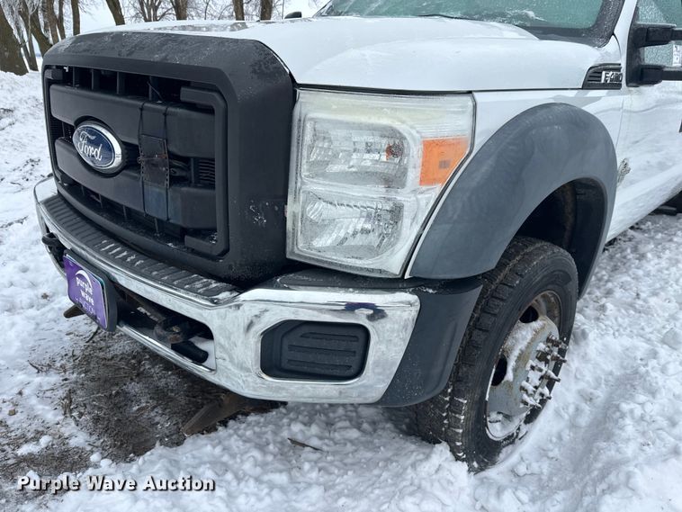 image for item DT6457 2012 Ford F450 Crew Cab flatbed truck