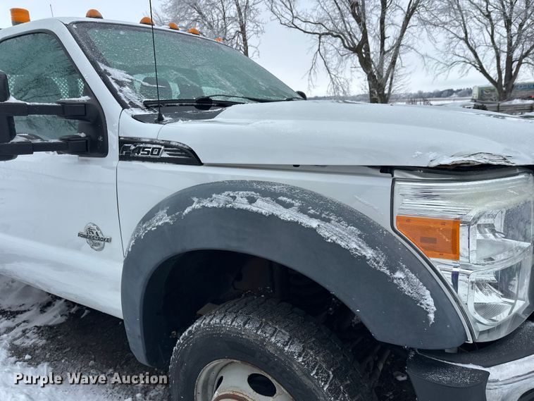 image for item DT6457 2012 Ford F450 Crew Cab flatbed truck
