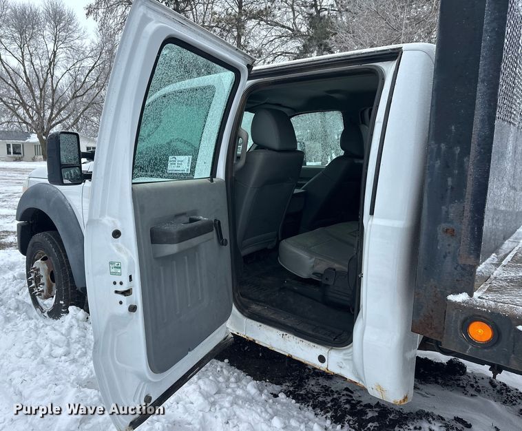 image for item DT6457 2012 Ford F450 Crew Cab flatbed truck