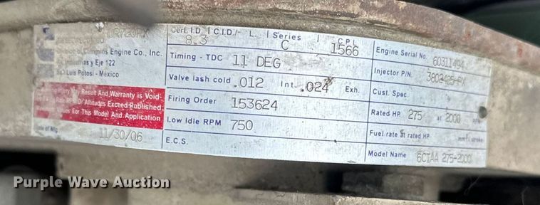 image for item DT6459 1995 Ford LNT8000 refuse truck